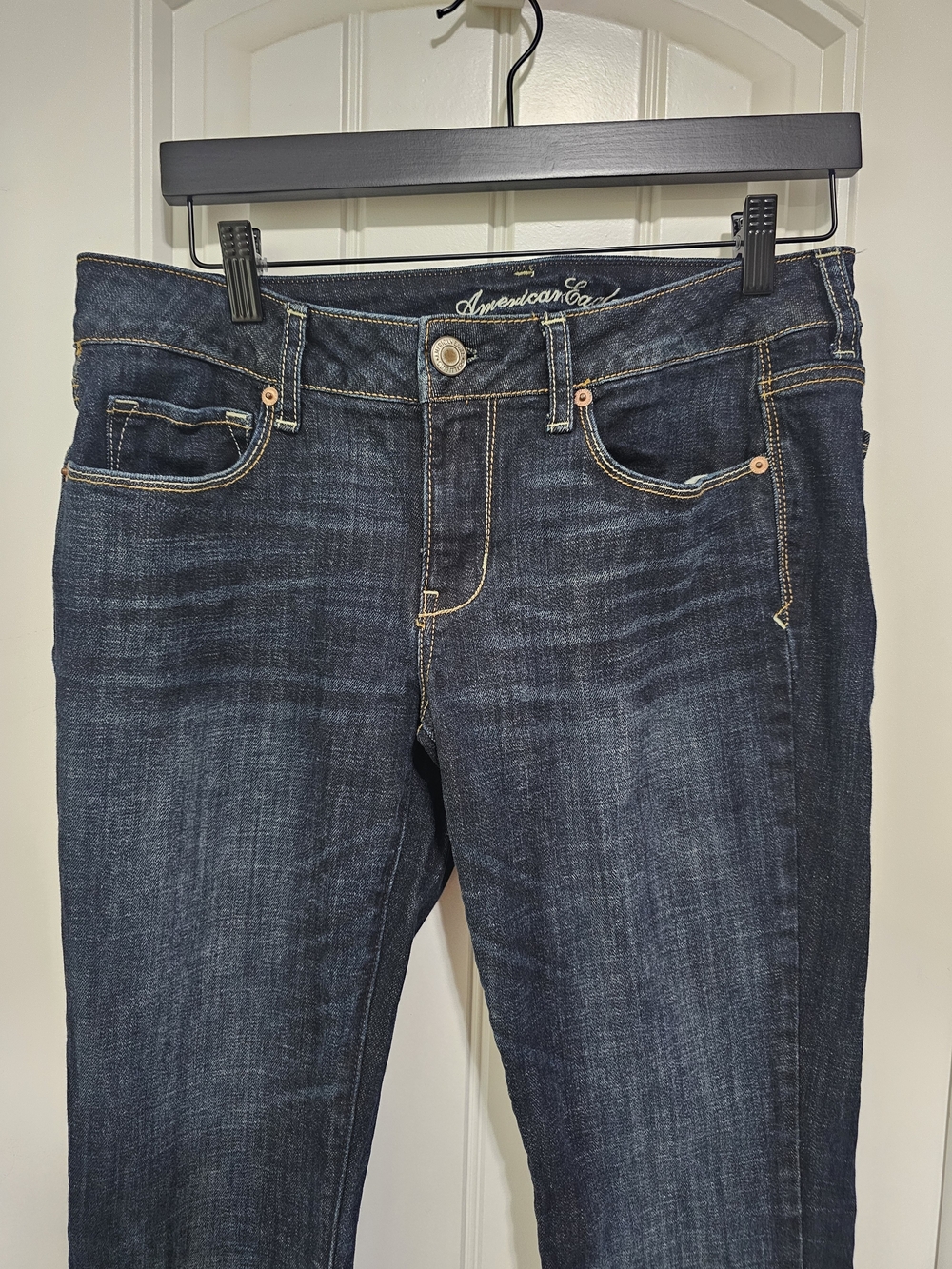 American Eagle Outfitters Dark Blue Boot-Cut Jeans - Picture 6 of 9